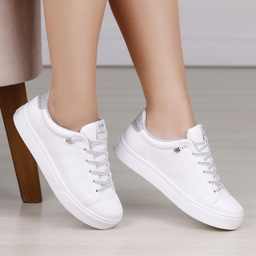 TENIS CASUAL VIA MARTE BRANCO FEMININO 016-002-02 TENIS CASUAL VIA MARTE BRANCO FEMININO 016-002-02
