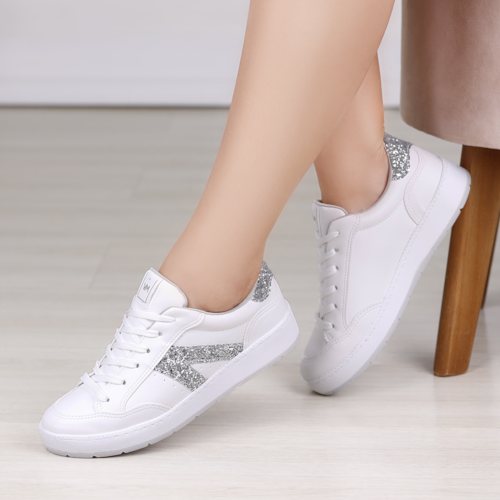 TENIS CASUAL VIA MARTE BRANCO FEMININO 076-001-02 TENIS CASUAL VIA MARTE BRANCO FEMININO 076-001-02