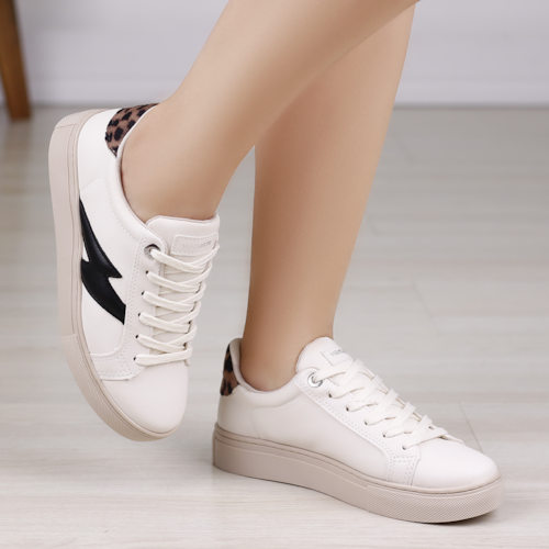 TENIS CASUAL VIA MARTE OFF WHITE FEMININO 082-002-04 TENIS CASUAL VIA MARTE OFF WHITE FEMININO 082-002-04