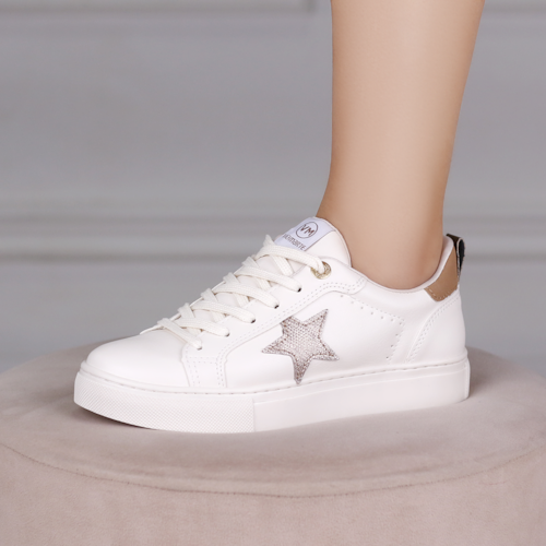 TENIS CASUAL VIA MARTE OFF WHITE FEMININO 082-003-03 TENIS CASUAL VIA MARTE OFF WHITE FEMININO 082-003-03