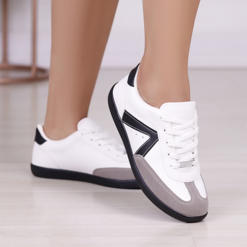 TENIS CASUAL VIZZANO BRANCO/PRETO1430-102-16507