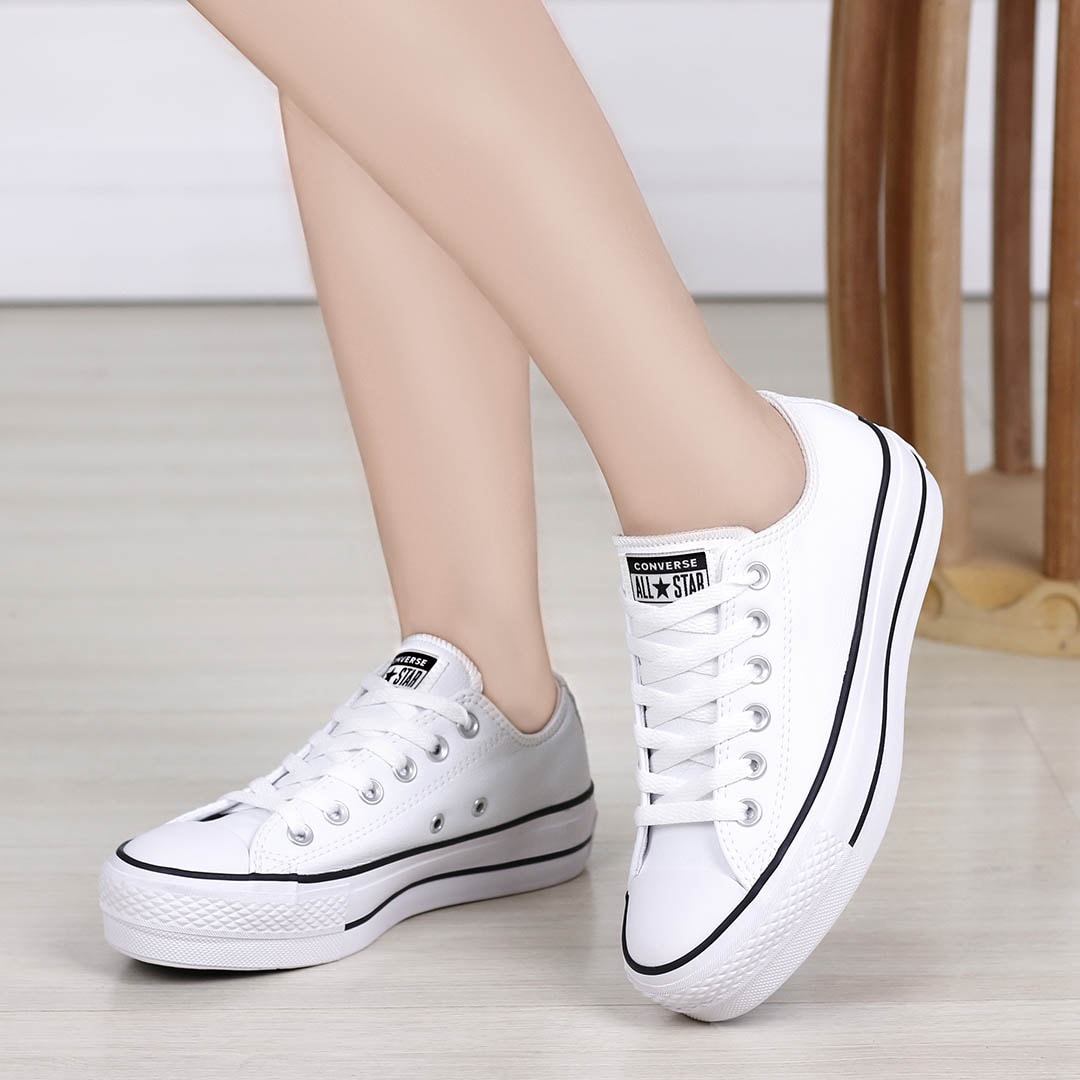 All star branco hot sale saltinho