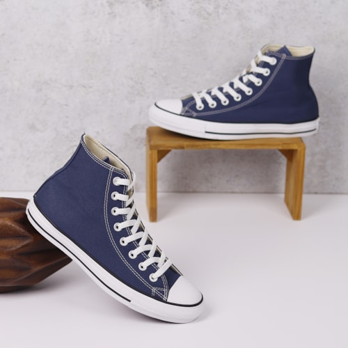 TENIS CHUCK TAYLOR ALL STAR MARINHO/CRU/PRETO CT00040003 TENIS CHUCK TAYLOR ALL STAR MARINHO/CRU/PRETO CT00040003