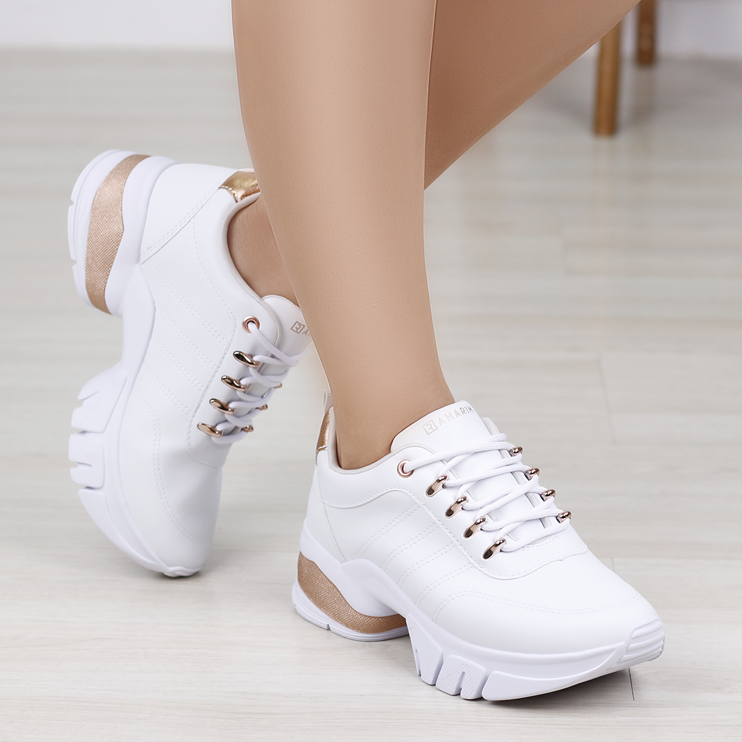 TENIS CHUNKY RAMARIM BRANCO 23-80103 | Fomato Salto TENIS CHUNKY RAMARIM BRANCO 23-80103 | Fomato Salto