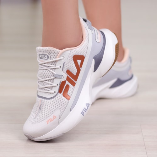 TENIS CORRIDA FILA BRANCO/SALMAO/COBRE RECOVERY