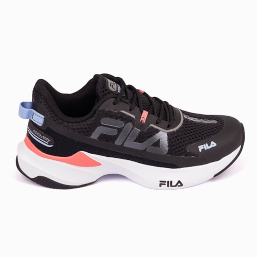 TENIS CORRIDA FILA PRETO AZUL RECOVERY