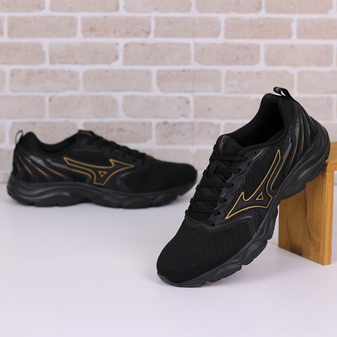 TENIS CORRIDA MIZUNO PRETO MASCULINO JET 7