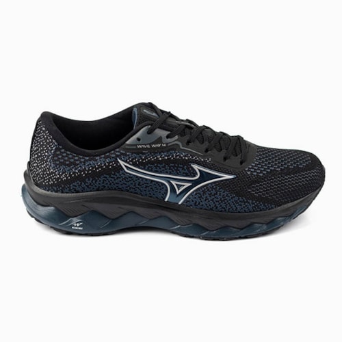 TENIS CORRIDA MIZUNO PRETO MASCULINO WAVE WAY 4