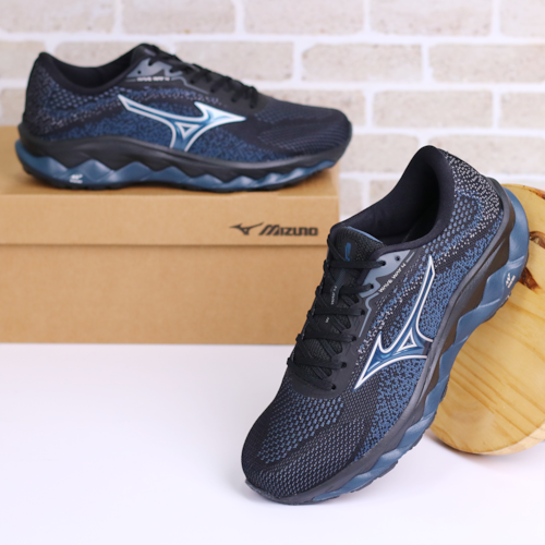 TENIS CORRIDA MIZUNO PRETO MASCULINO WAVE WAY 4