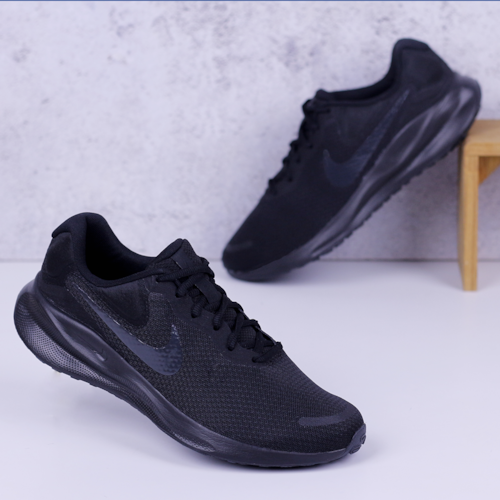 TENIS CORRIDA NIKE BLACK MASCULINO REVOLUTION 7