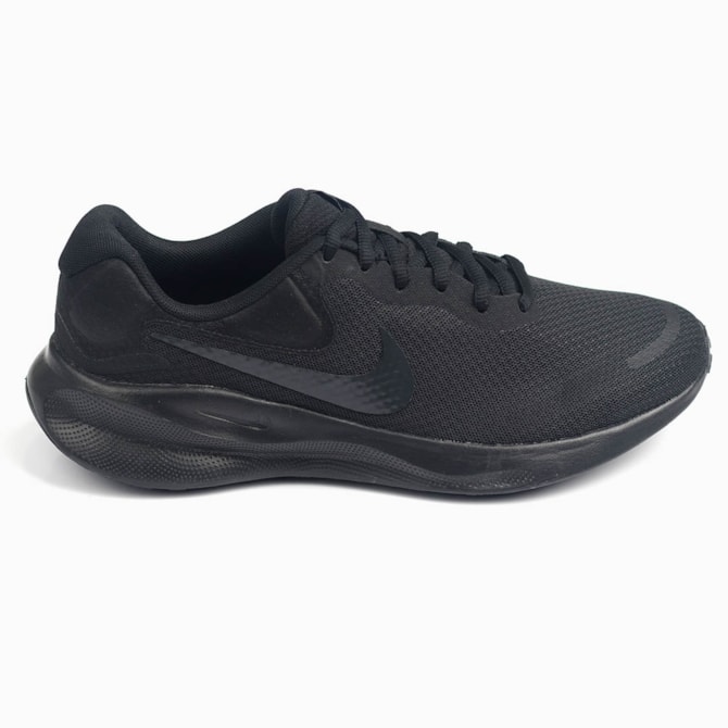 TENIS CORRIDA NIKE BLACK MASCULINO REVOLUTION 7