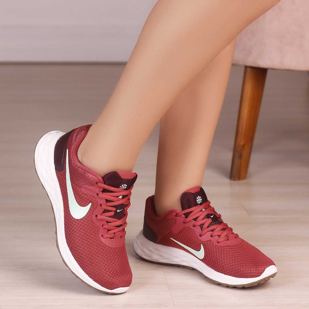 Tenis nike feminino casual sales vermelho