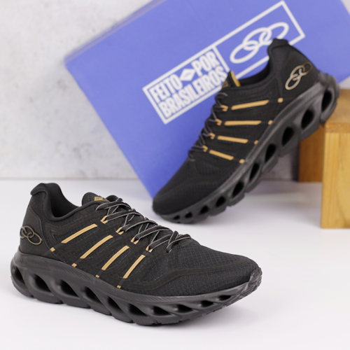 TENIS DIA A DIA OLYMPIKUS PRETO CYBER 4 TENIS DIA A DIA OLYMPIKUS PRETO CYBER 4