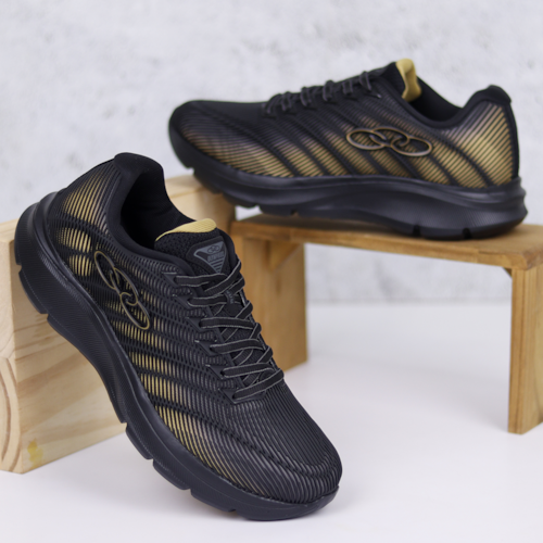 TENIS DIA A DIA OLYMPIKUS PRETO/DOURADO VENUM TENIS DIA A DIA OLYMPIKUS PRETO/DOURADO VENUM