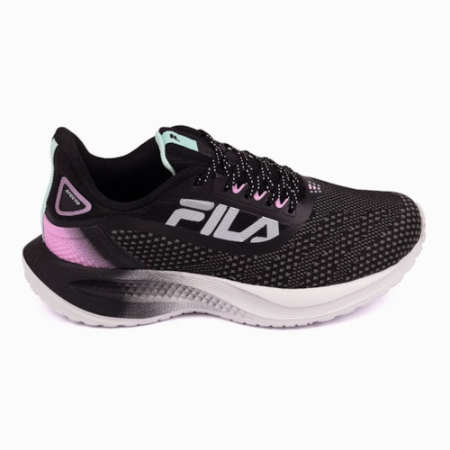 TENIS FILA PRETO BRANCO FEMININO EFECTO