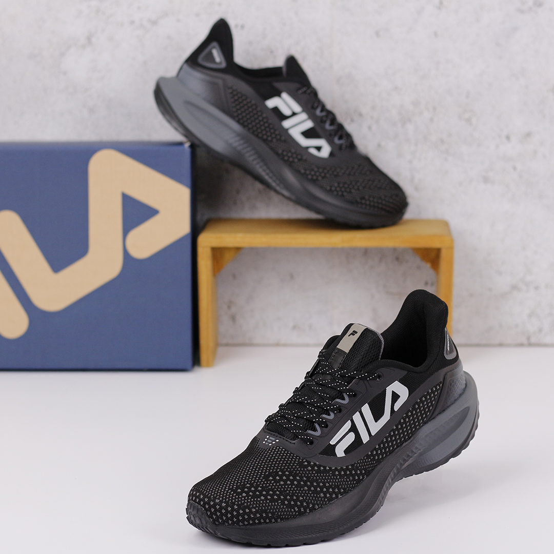 Tenis masculino fila preto fashion