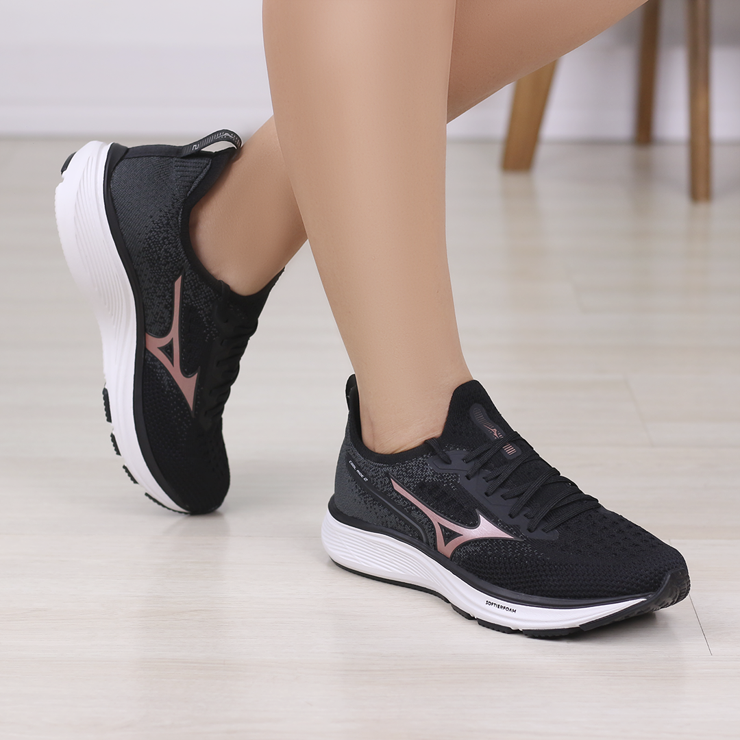 Mizuno todo deals preto feminino