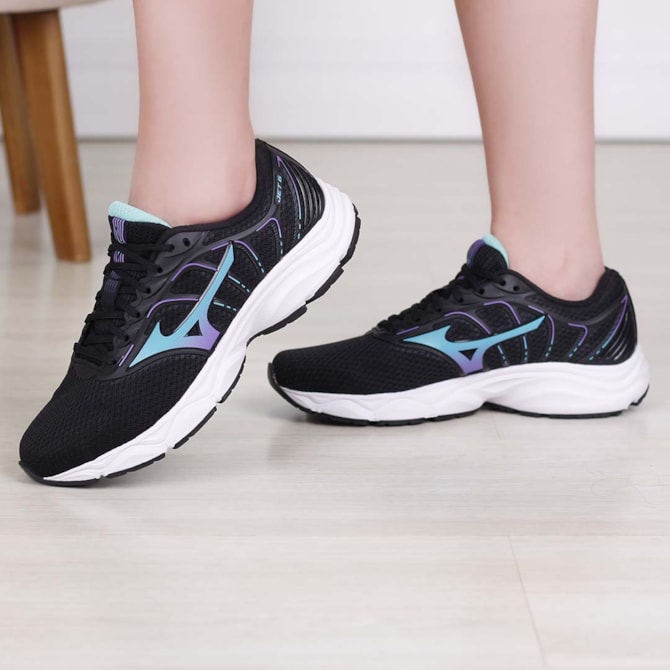 TENIS MIZUNO PRETO/ROXO JET 6