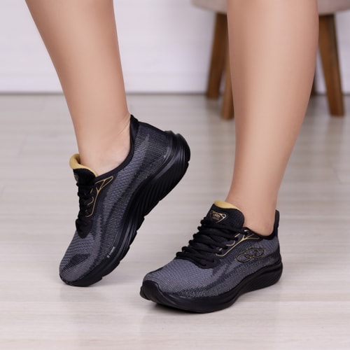 TENIS OLYMPIKUS PRETO/PRETO VERTICE TENIS OLYMPIKUS PRETO/PRETO VERTICE