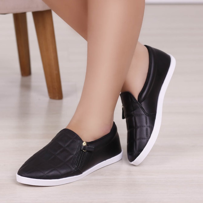 Sapatilha Tenis Solado Alto Beira Rio Slip On Sapatênis Alto