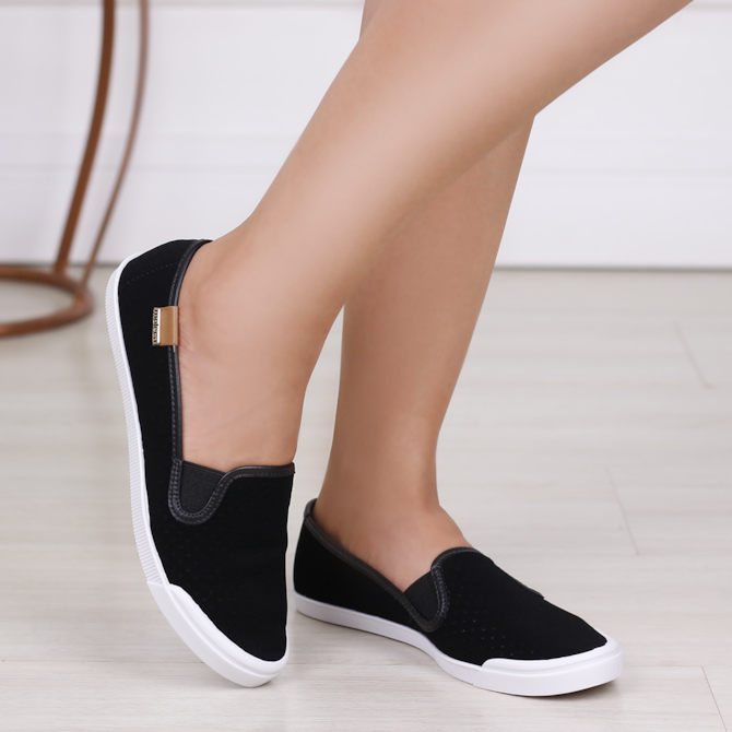 Sapato Moleca Preto Salto Molecas SAPATILHA SLIPPER MOLECA PRETO