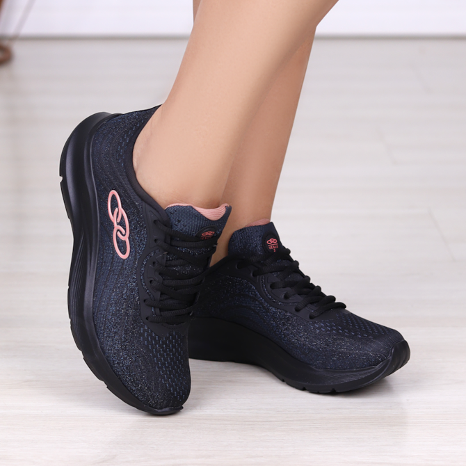 Tênis Esportivo Tenis Feminino Para Academia Preto Tenis Academia